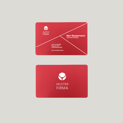 Exklusive Metall-Visitenkarten mit eigenem Design