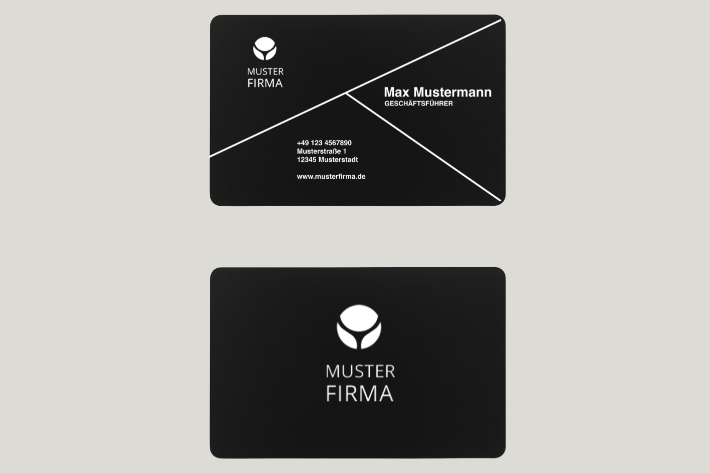 Exklusive Metall-Visitenkarten mit eigenem Design