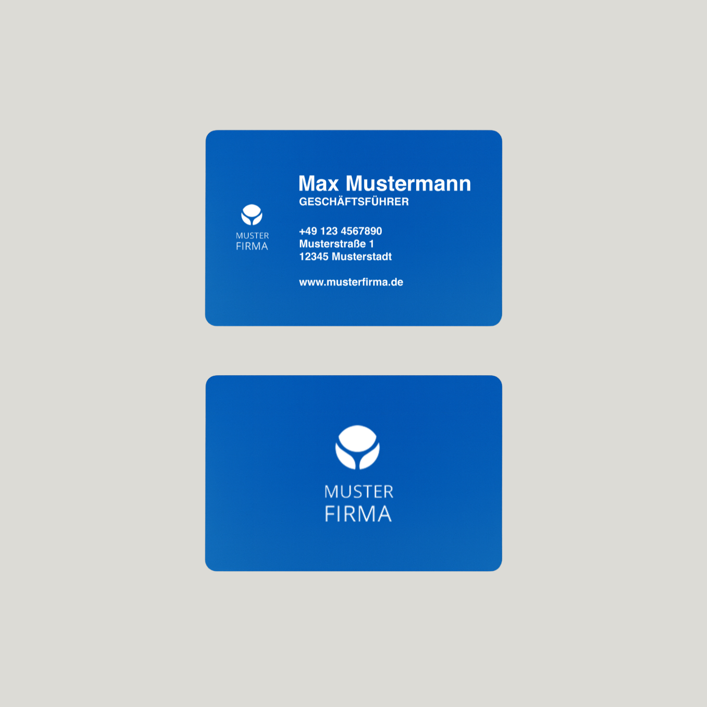 Exklusive Metall-Visitenkarten mit eigenem Design