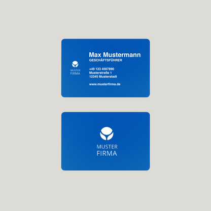 Exklusive Metall-Visitenkarten mit eigenem Design