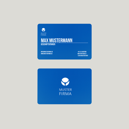 Exklusive Metall-Visitenkarten mit eigenem Design