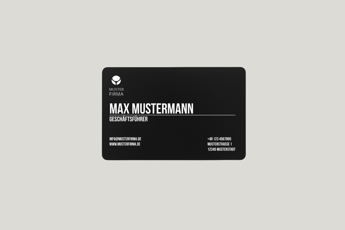 Exklusive Metall-Visitenkarten mit eigenem Design