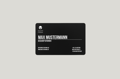 Exklusive Metall-Visitenkarten mit eigenem Design